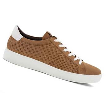 Férfi Ecco Soft Classic Laced Tornacipő Barna Fehér | HU 639BEX